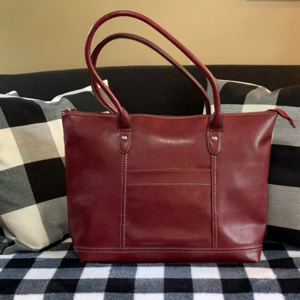 Vintage Red Leather Purse